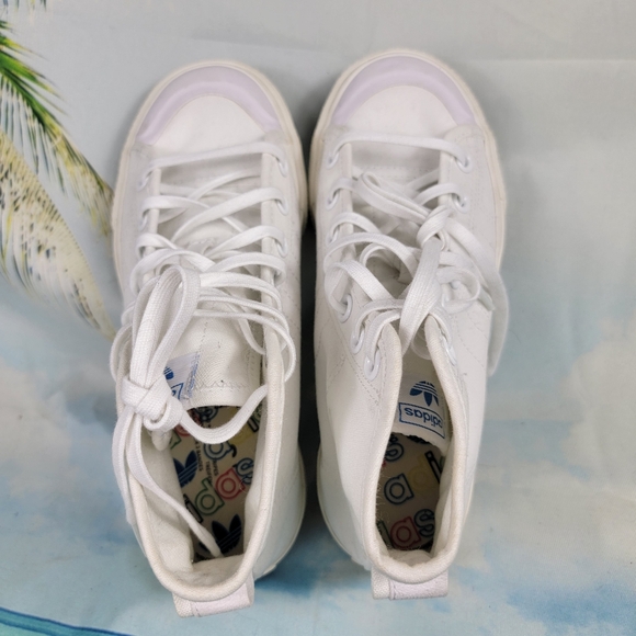 Adidas Nizza Trek White Gum Womens 6.5 - Picture 6 of 10